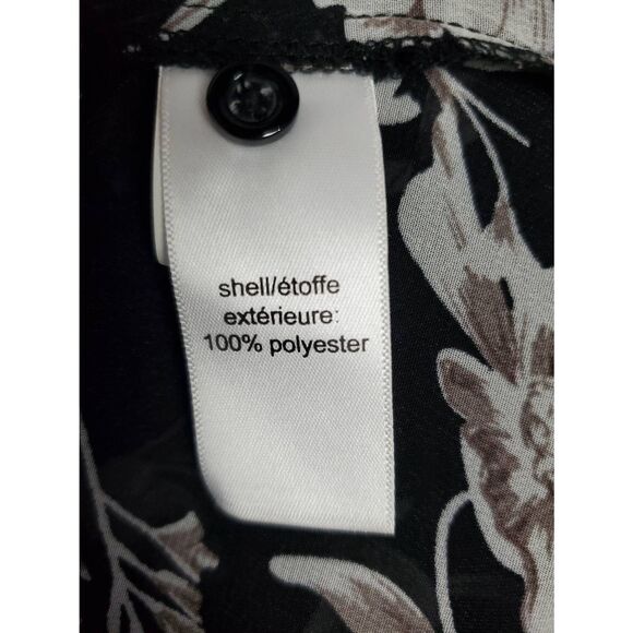 Maurices Black Floral Sheer Kimono 3X - Picture 7 of 10